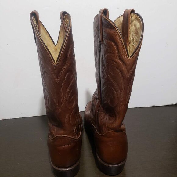 J. Chisholm 70134 Brown Leather Western Men Boots 12В main image 4